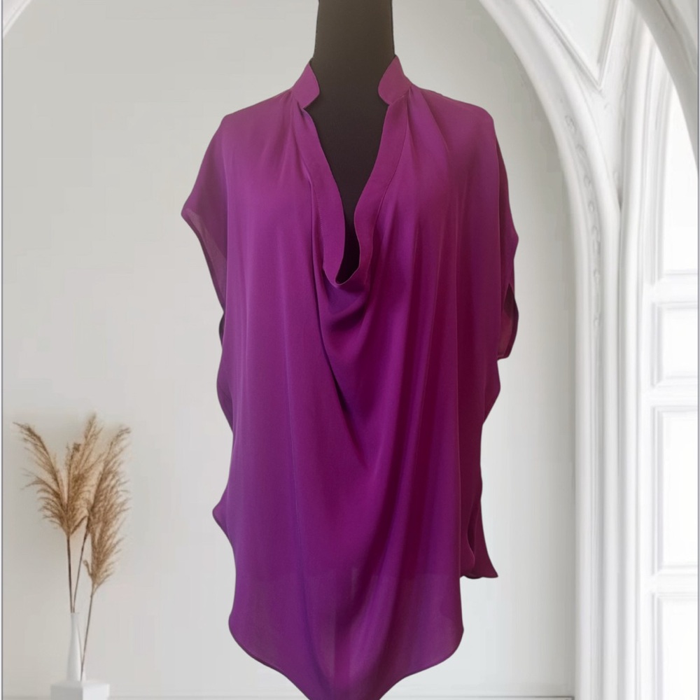 Haute Hippie Vibrant Purple tunic  Blouse